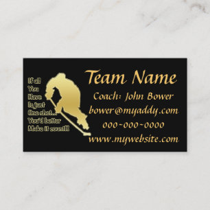 One Shot Hockey Business Cards
