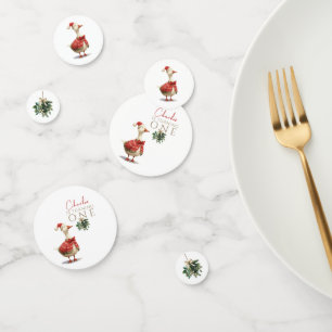 One Silly Christmas Goose Fest Winter Birthday  Confetti