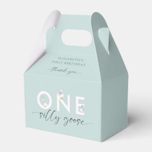One Silly Goose 1st Birthday Cute Favour Box