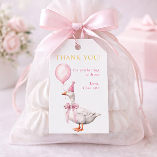 One Silly Goose 1st Birthday Favour Gift Tag