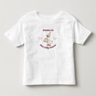 One Silly Goose 1st Birthday Girl Birthday Party  Toddler T-Shirt