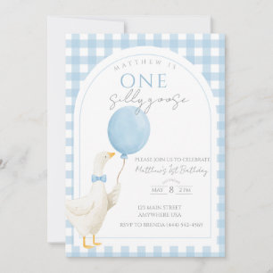 One Silly Goose 1st Birthday Invitation