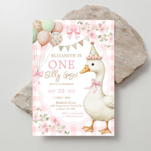 One Silly Goose 1st Birthday Invitation