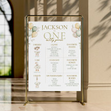 One Silly Goose 1st Birthday Milestones Sign