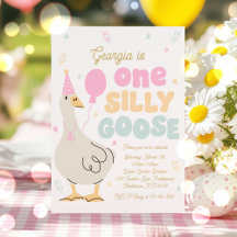 One Silly Goose 1st Birthday Party Spring Birthday