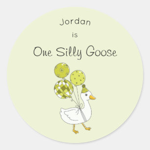 One Silly Goose 1st Birthday Stickers