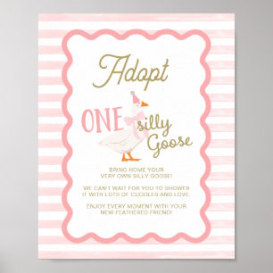 One Silly Goose Adoption Sign 