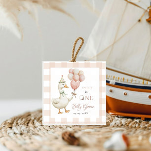 One Silly Goose Baby 1st Birthday Favour Tags
