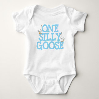 One Silly Goose  Baby Bodysuit