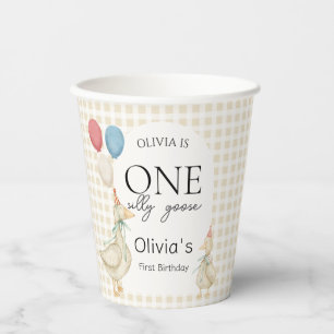 One Silly Goose Birthday Paper Cups