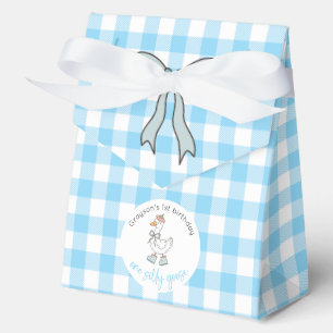 One Silly Goose Blue Birthday Favour Box