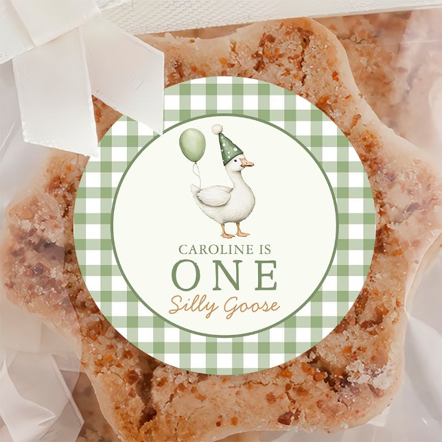 One Silly Goose Boy 1st Birthday Sticker (Creator Uploaded)