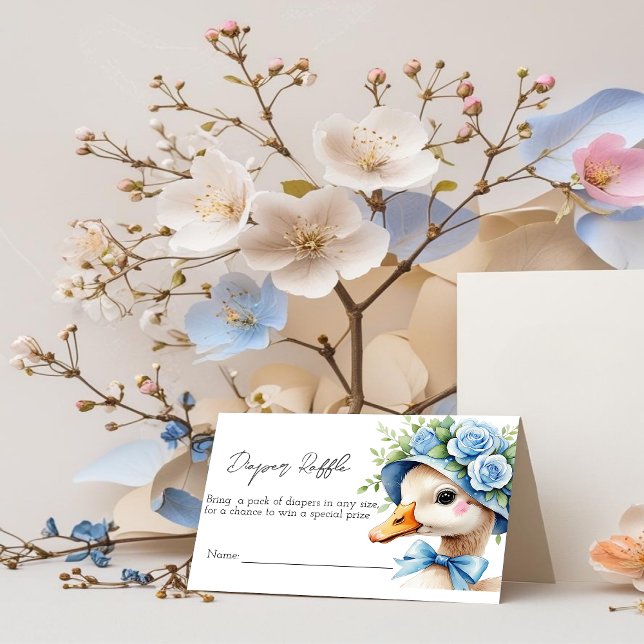 One Silly Goose Boy baby shower Diaper Raffle (Creator Uploaded)