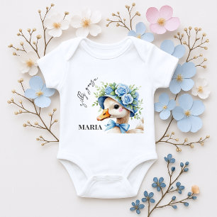One Silly Goose Boy Birthday  Baby Bodysuit