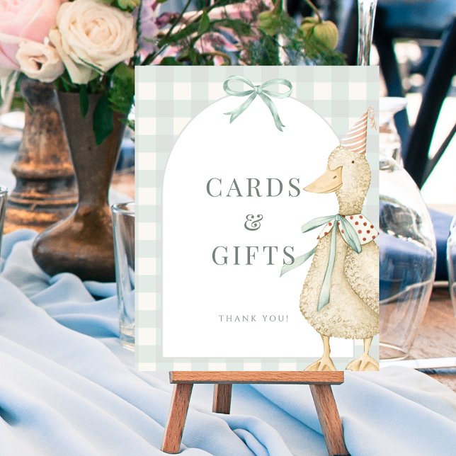 One Silly Goose Cards Gifts Tabletop Sign Poster  (One Silly Goose Cards Gifts Tabletop Sign Poster)