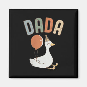 One Silly Goose Dada Funny 1st First Birthday Fami Magnet