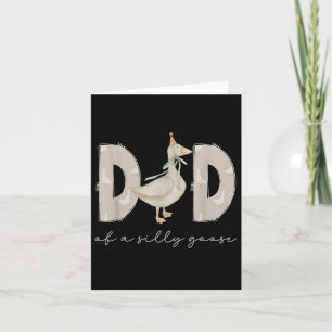 One Silly Goose Daddy 1st First Birthday Family 20 Card