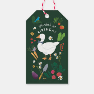 One Silly Goose Farmer Garden Theme Green Gift Tags