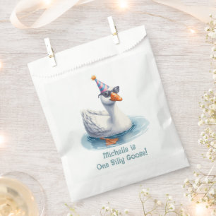 "One Silly Goose" First Birthday Party Favour Bags