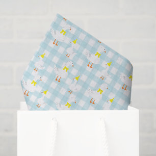 One Silly Goose Gingham 1st Birthday Tissue Paper