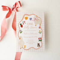 One Silly Goose Gingham Cottagecore First Birthday