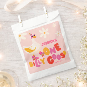 One Silly Goose Pink Summer Kids' Birthday Party Favour Bags