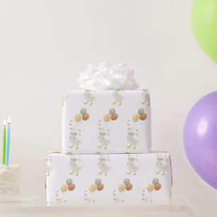 One Silly Goose Spring Birthday Wrapping Paper