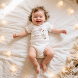 One Silly Goose Spring Party Farm First Birthday Baby Bodysuit