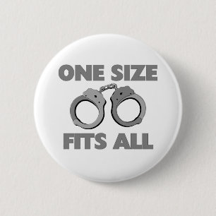 One size fits all 6 cm round badge