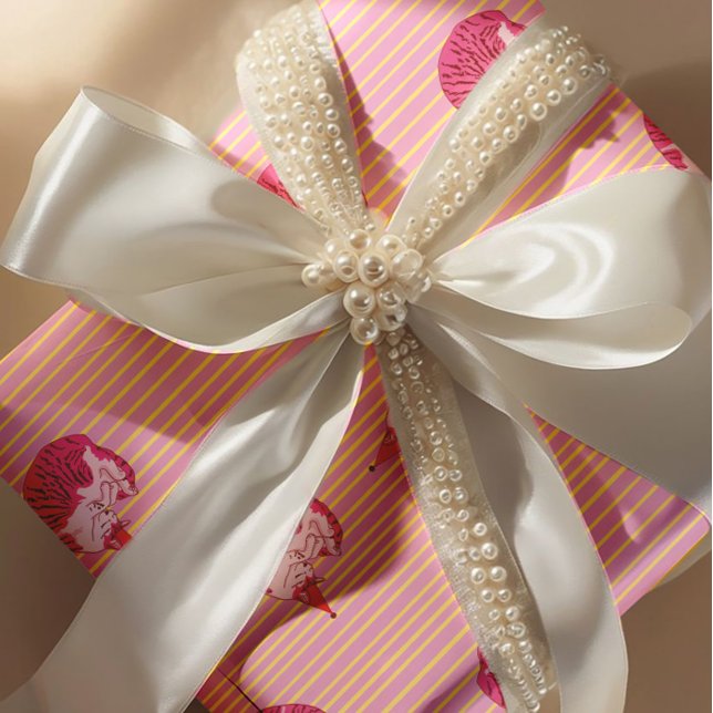 One Sleepy Cat 1st Birthday Welcome Wrapping Paper (Creator Uploaded)