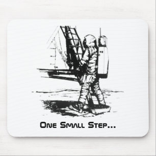 One Small Step Apollo 11 Moon Landing Mouse Pad