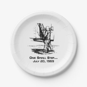 One Small Step Apollo 11 Moon Landing Paper Plate
