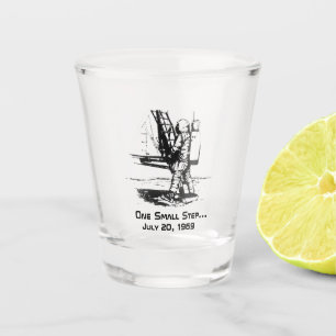 One Small Step Apollo 11 Moon Landing Shot Glass