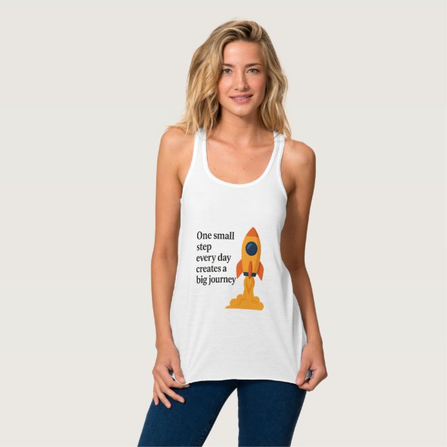 One Small Step - Motivational   Singlet (Front Full)