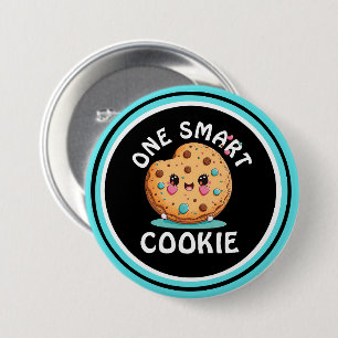 One smart cookie  7.5 cm round badge