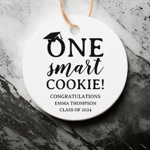 One Smart Cookie Class Of 2024 Graduation Favour Tags