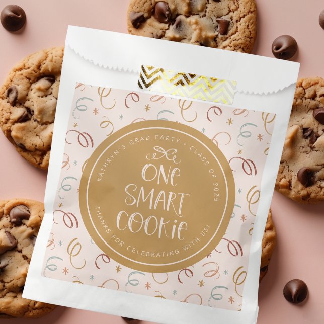 One Smart Cookie Cute Confetti Custom Grad Party Favour Bags (Creator Uploaded)