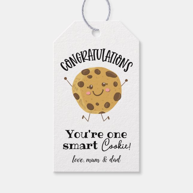 One smart cookie gift tags (Front)
