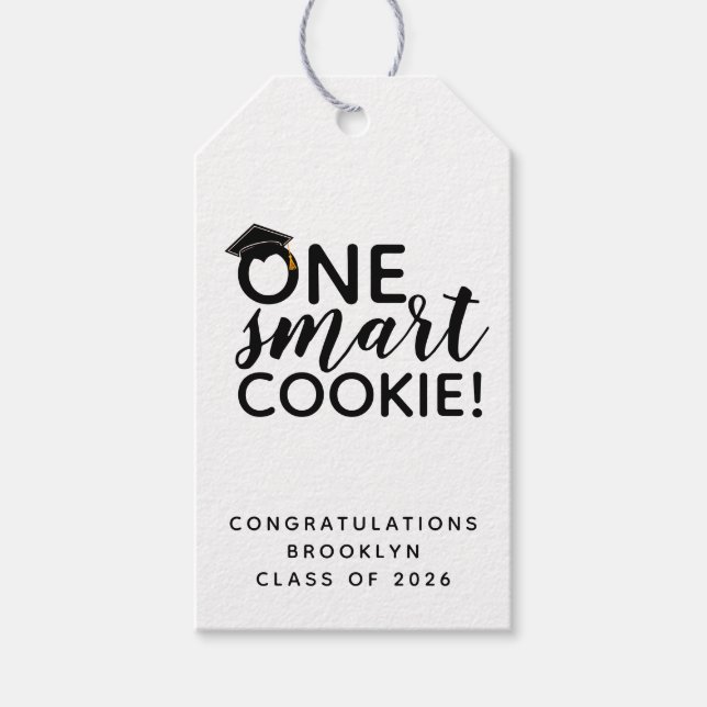 One Smart Cookie Graduation   Gift Tags (Front)