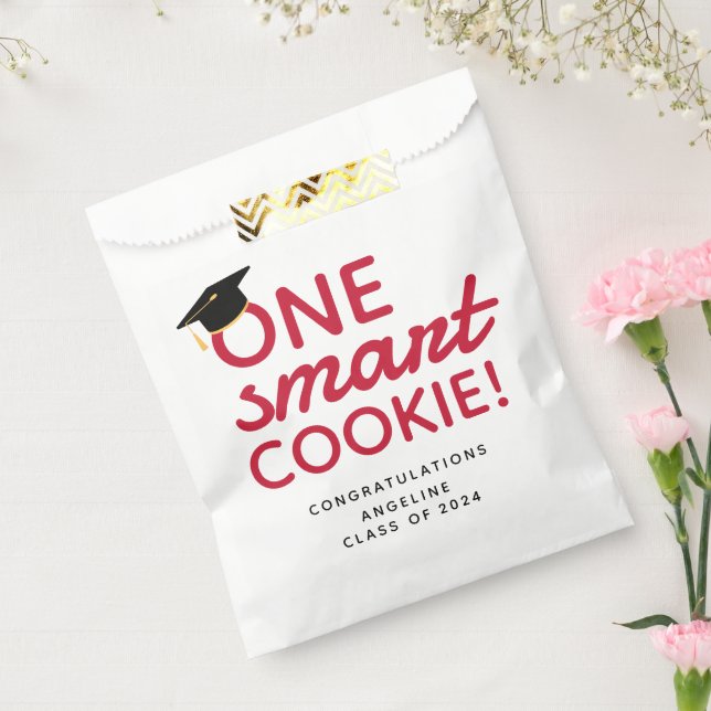 One Smart Cookie Graduation Party Celebration Favour Bags (Sealed)