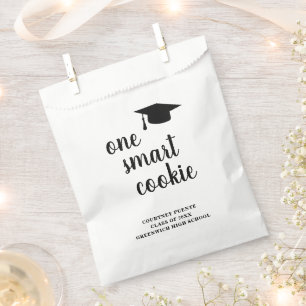 One Smart Cookie Mortar Board Modern Graduation Favour Bags