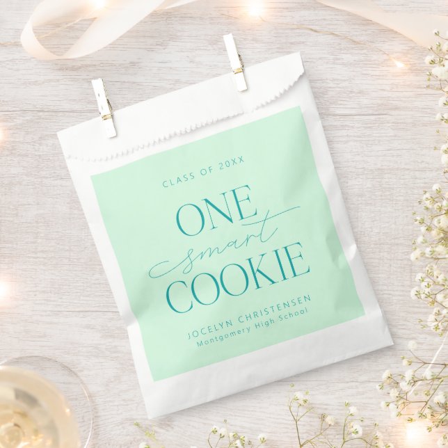 One Smart Cookie Personalised Graduation Favour Bags (Clipped)
