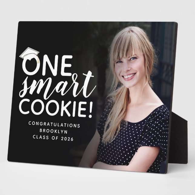 One Smart Cookie Photo Graduation Plaque (Side)