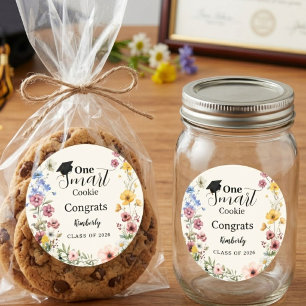 One smart cookie Thank you Graduation Favours Classic Round Sticker