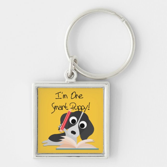 One Smart Puppy Key Ring (Front)