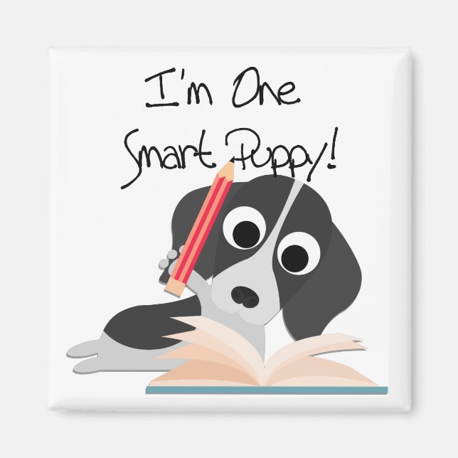 One Smart Puppy Magnet (Front)