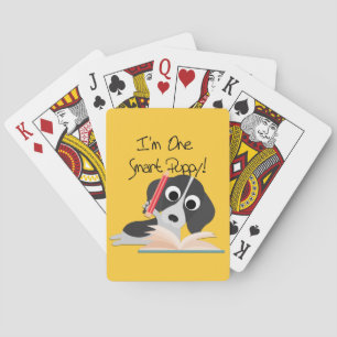 One Smart Puppy Playing Cards