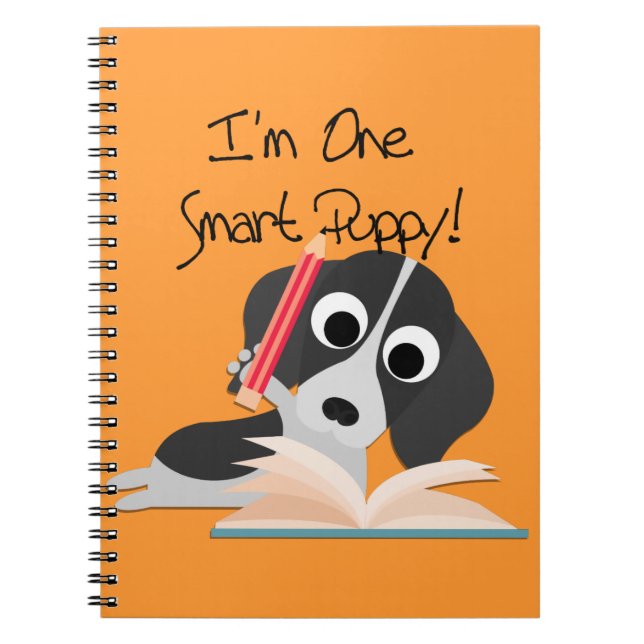 One Smart Puppy Spiral Notebook (Front)