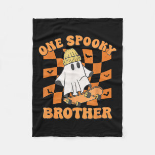 One Soky Brother Birthday Halloween Skateboarding Fleece Blanket