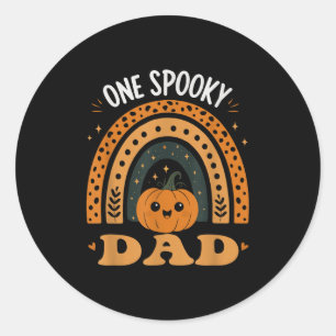 One Soky Dad Dad Matching Family Halloween Costume Classic Round Sticker